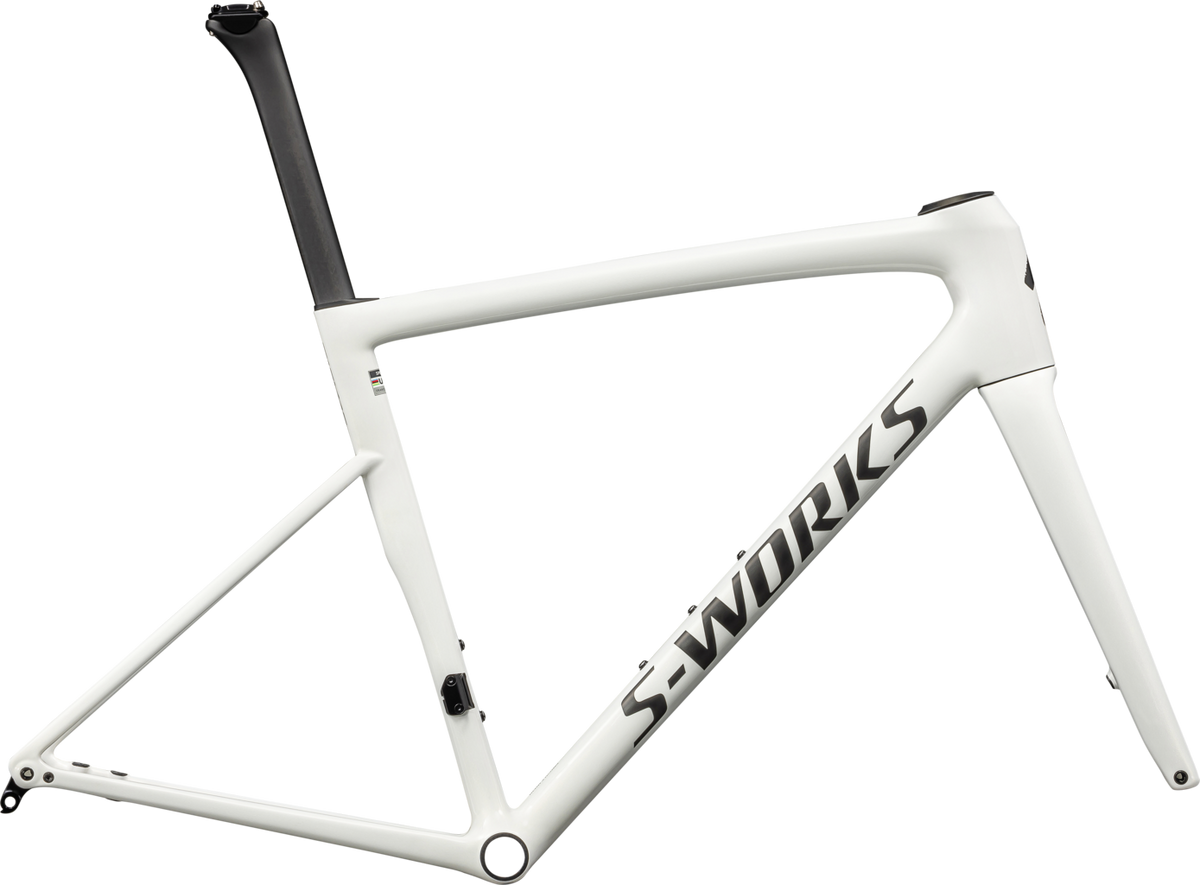 S-Works Tarmac SL8 Frameset - FACT 12R Carbon - GLOSS CQV REFLEX FINE GOLD PEARL OVER WHITE / SATIN CARBON / 44