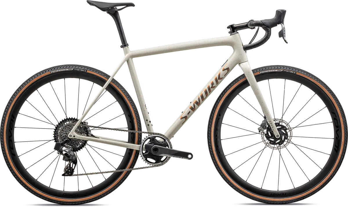 S-Works Crux - SRAM RED XPLR eTAP AXS - GLOSS BIRCH RED GOLD PEARL SPECKLE/RED GOLD / 49