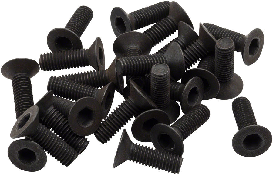 BikeFit Cleat Screws 25-Pack 16mm SPD / MTB Compatible Countersunk 4mm Hex M5 X 0.8