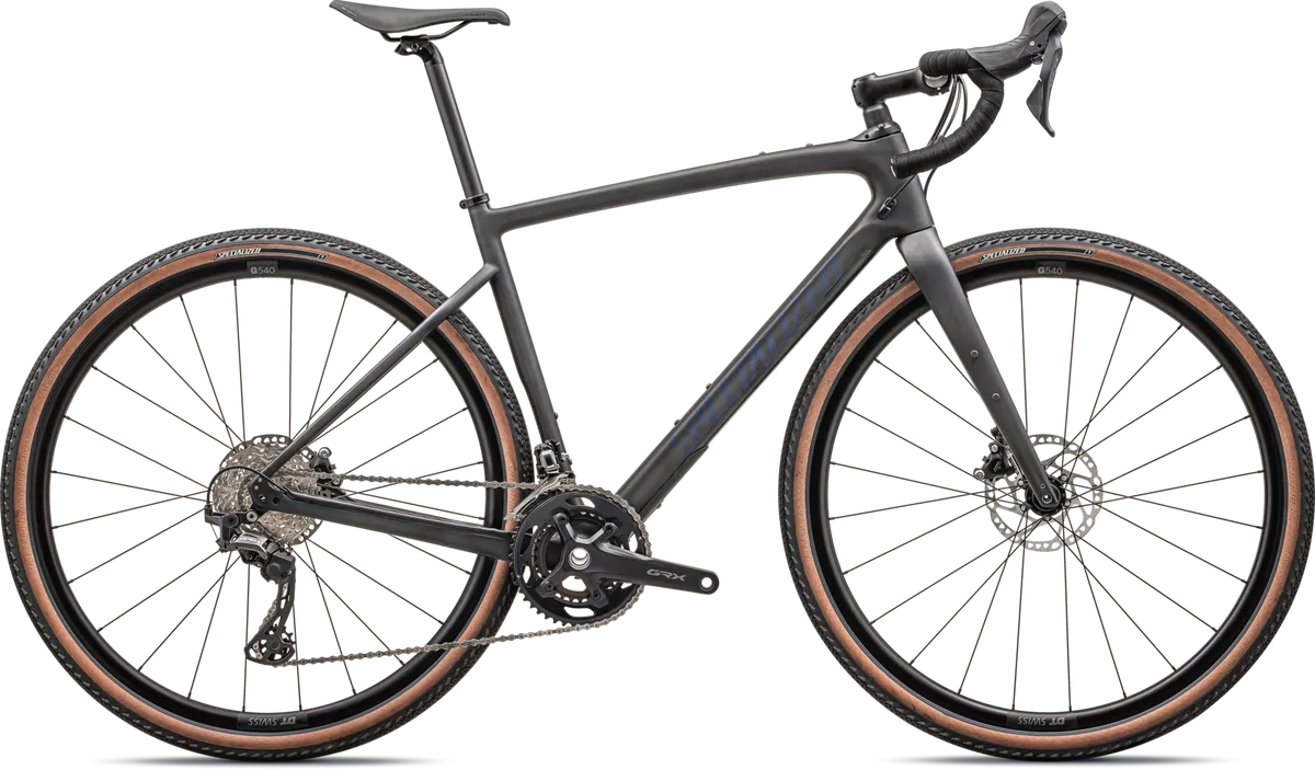 Diverge Sport Carbon - Shimano GRX - Satin Carbon / Blue Onyx / 44