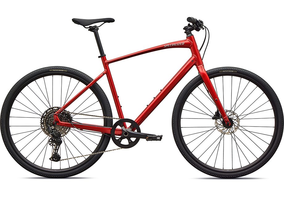2026 Specialized Sirrus X 3.0 Km Bike Gloss Cayenne Metallic / Dolomite Metallic Frost Reflective L