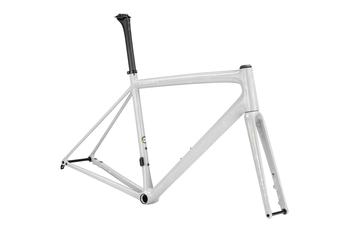 S-Works Aethos Frameset - FACT 12R Carbon - GLOSS BIRCH/ABALONE-LAPIS ORGANIC COLOR RUN/DUNE / 49