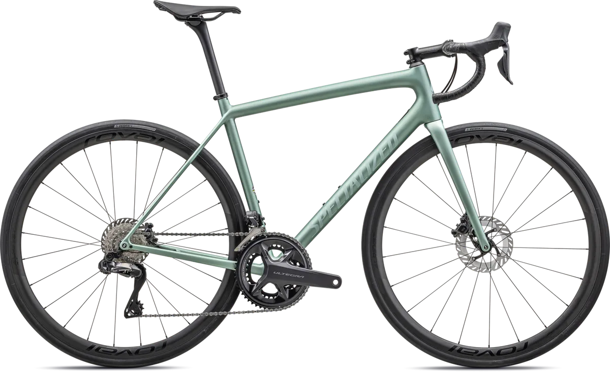 Aethos Pro - Shimano Ultegra Di2 - Satin Metallic White Sage/White Sage / 49