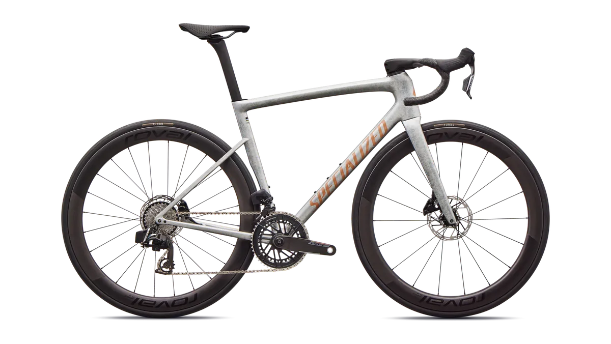 Tarmac SL8 Pro - SRAM Force AXS - Gloss Silver Dust / 44