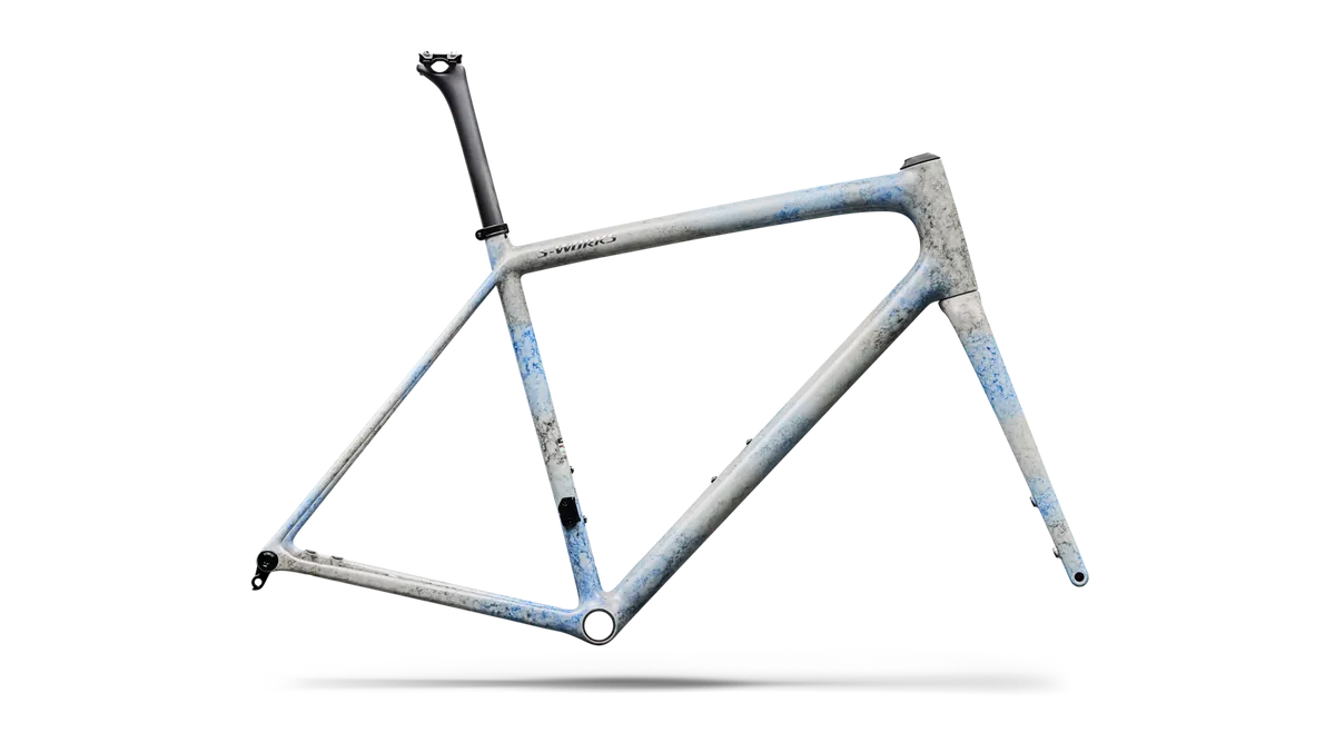 S-Works Aethos 2 Frameset - FACT 12R Carbon - Gloss Blue + Black Ink Wash / 49