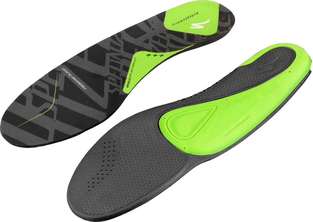 Body Geometry SL Insoles - Green +++ (High Arch Support) / 36-37