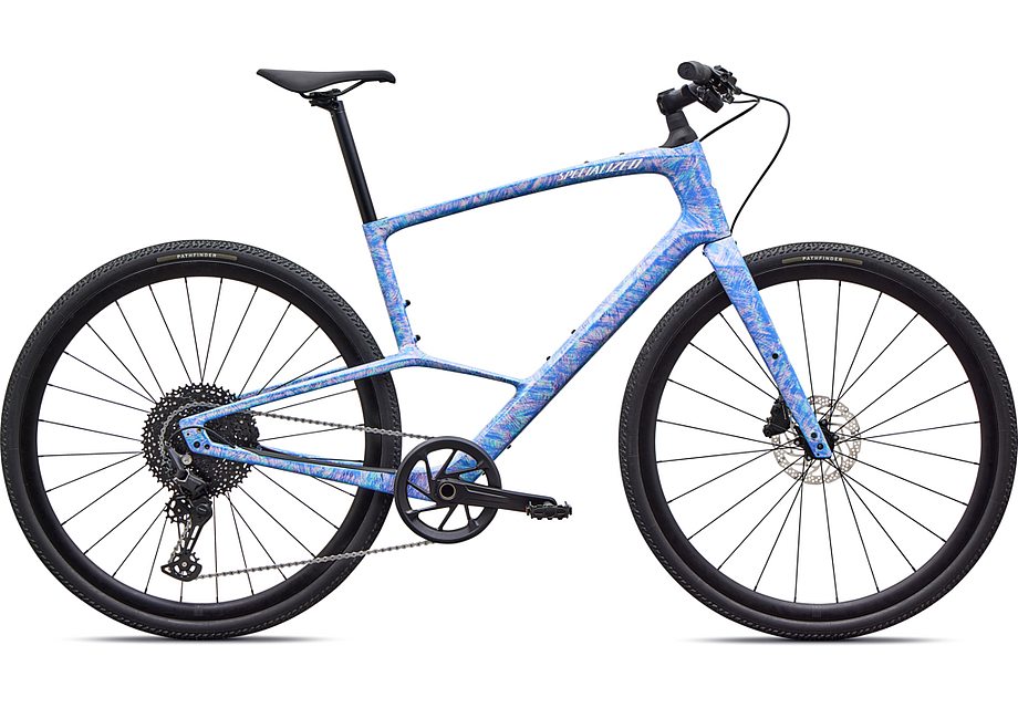 2026 Specialized Sirrus X 5.0 Bike Gloss Dry Brushed Sky Blue / Oasis / Purple Haze / Desert Rose / Reflective White Frost S