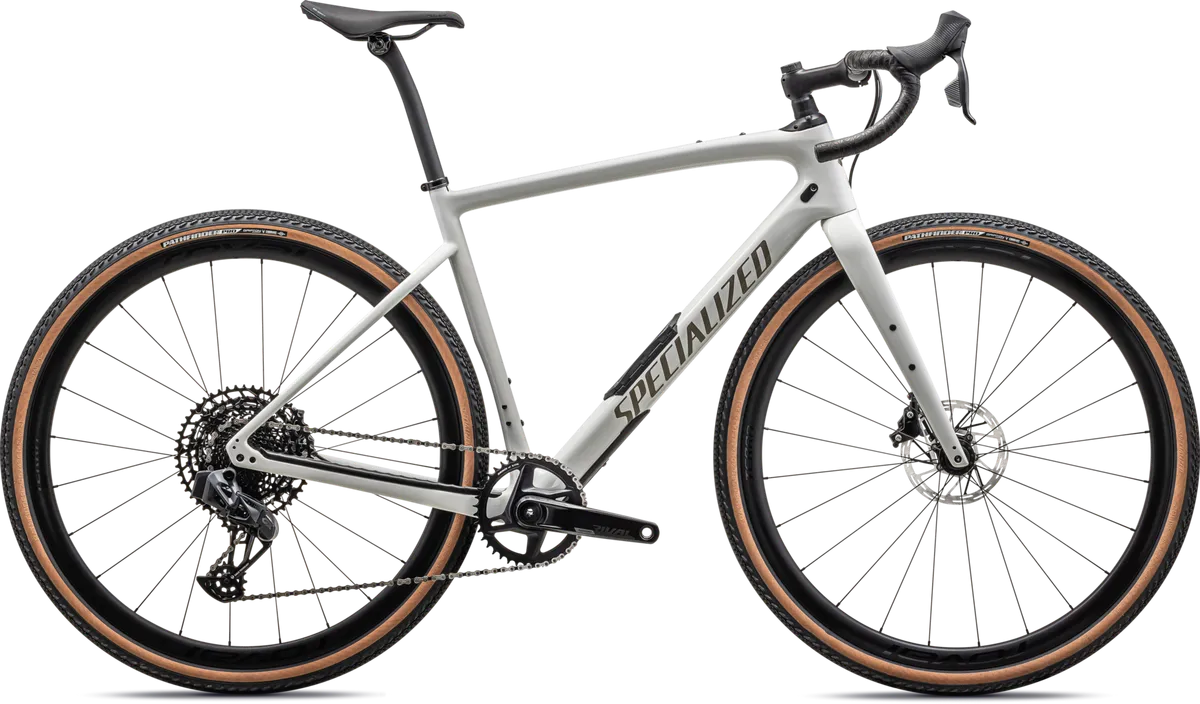 Diverge Expert Carbon - SRAM Rival eTAP AXS / GX Eagle AXS - GLOSS DUNE WHITE/TAUPE / 49