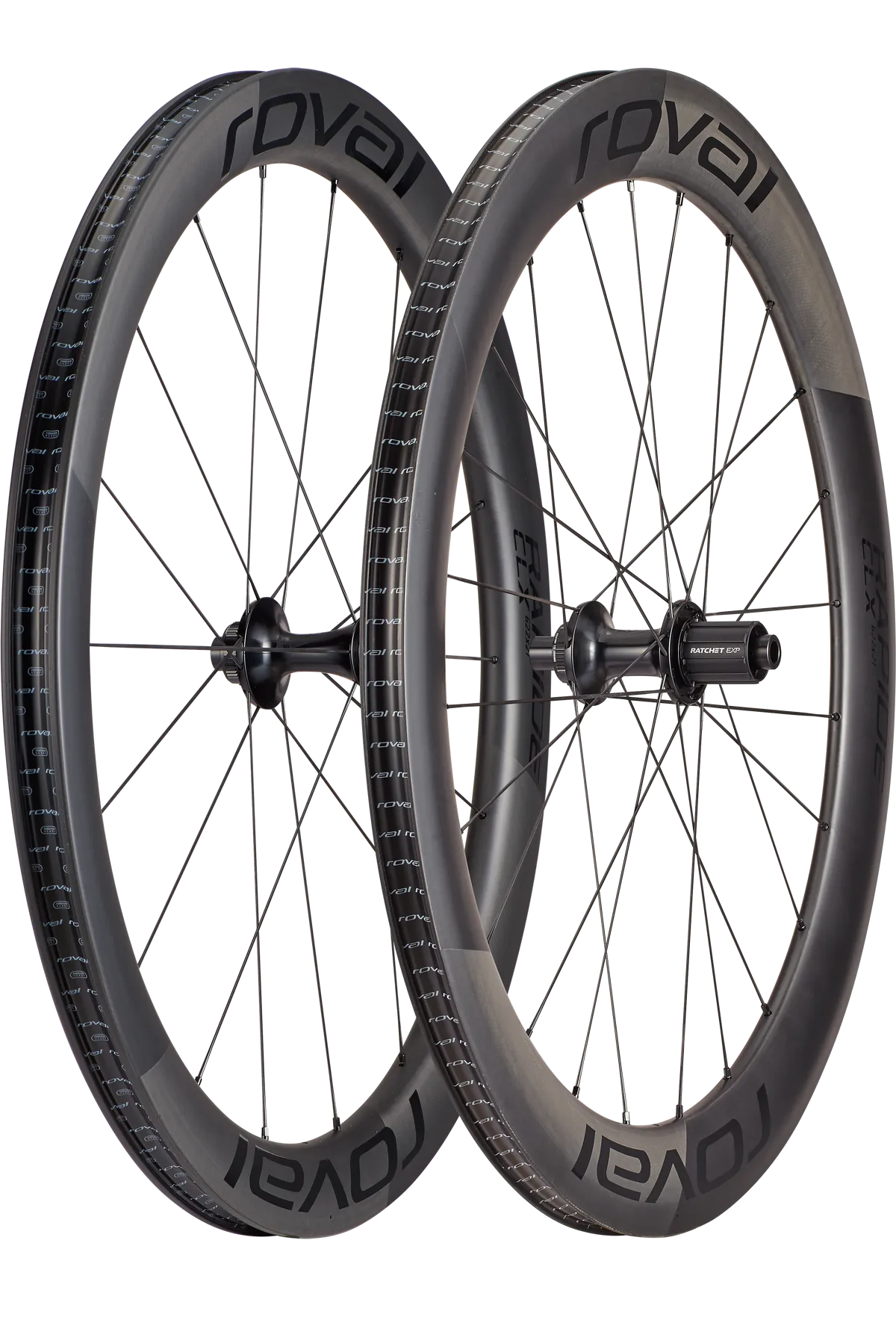 Roval Rapide CLX II - Satin Carbon/Gloss Black / 700c Front