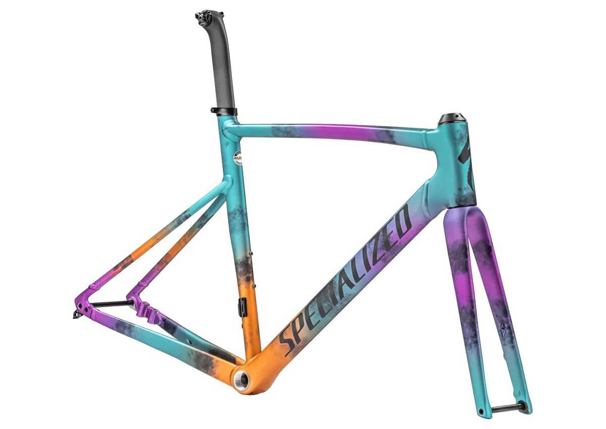 Allez Sprint Frameset - D'Aluisio Smartweld Alloy - Gloss Ink Technique/Lagoon Blue, Purple Orchid, Orange Tint/Midnight Shadow / 49