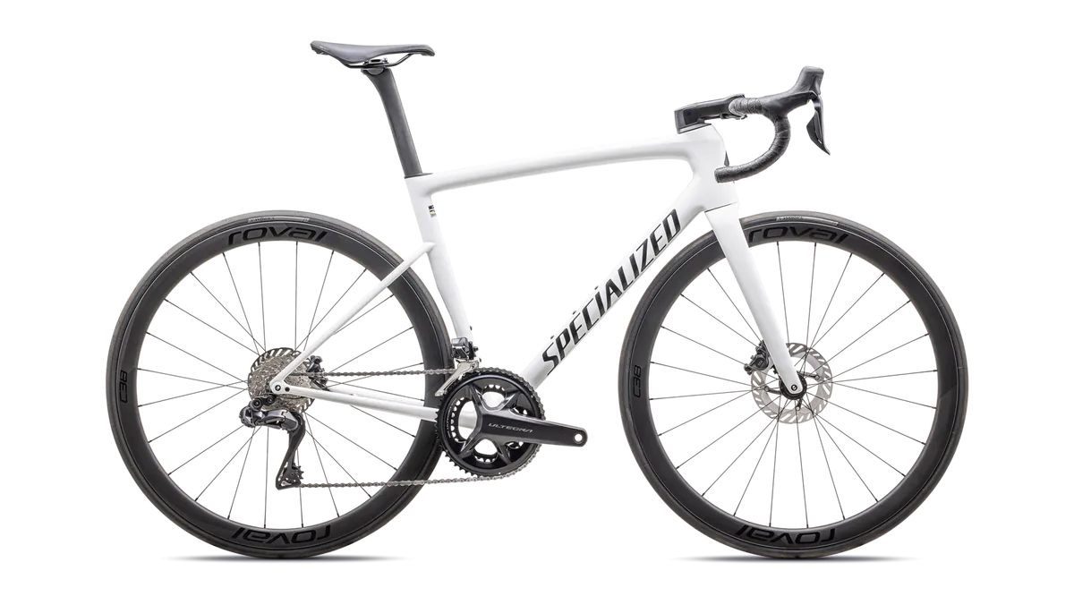 Tarmac SL8 Expert - Shimano Ultegra Di2 - Gloss White / Black Metallic / 44