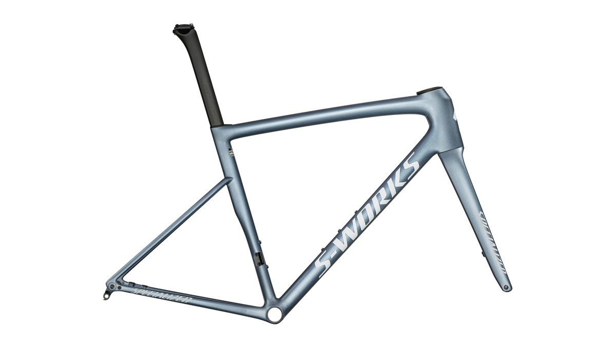 S-Works Tarmac SL8 Frameset - FACT 12R Carbon - Gloss Glacial Metallic / Red To Gold Pearl / White / 44
