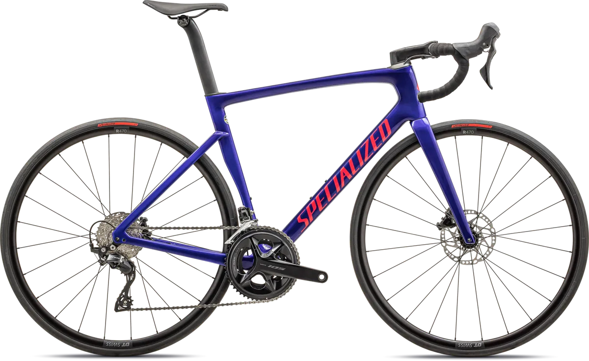 Tarmac SL7 Sport - Shimano 105 - GLOSS METALLIC SAPPHIRE / VIVID PINK / 44