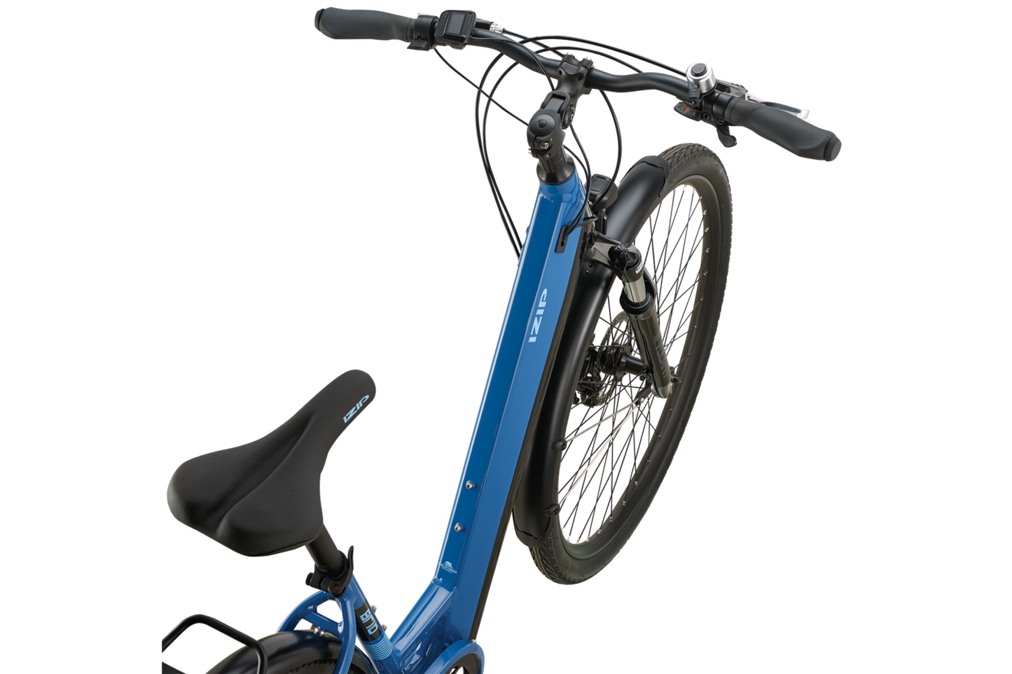 izip ezgo electric folding bicycle 2026 Enzo 350W 36V 7 Speed Lithium Bike Aquamarine the Zuma Luxe IZIP E3 Loma Step Thru