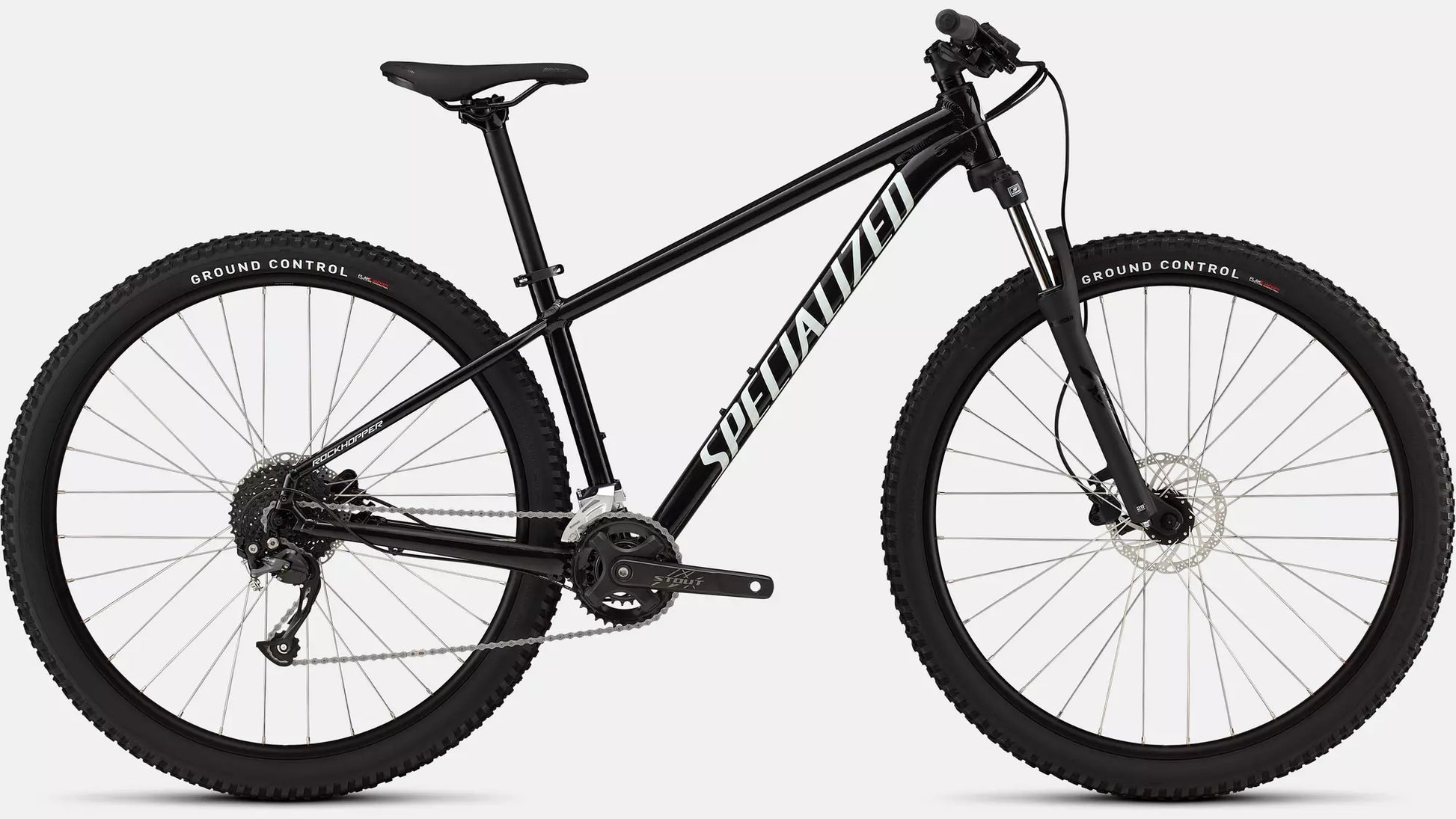 2026 Specialized Rockhopper Base Bike Obsidian/Dune White S - 27.5
