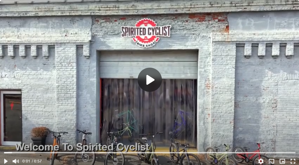 Load video: Welcome to Spirited Cyclist, in the heart of Davidson, NC.