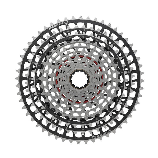 SRAM XX SL Eagle T-Type XS-1299 Cassette - 12-Speed 10-52t For XD Driver Silver/BLK Cassettes and Cogs SRAM   