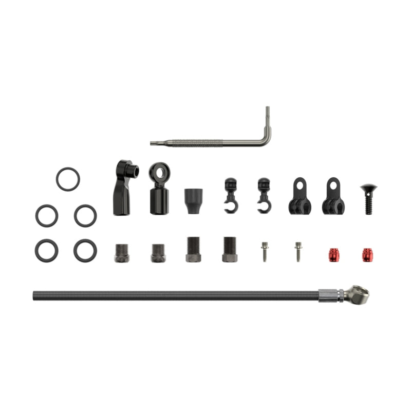 SRAM Disc Brake Hose Kit - Flat Mount Beveled Banjo 2000mm Disc Hose and Parts SRAM   