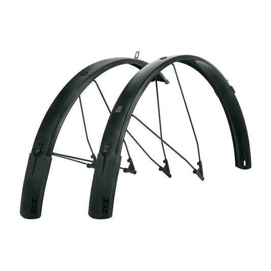 SKS B65 Bluemels Style Full Coverage Fender Set - 65mm 27.5/29/700 x 1.75-2.25" Matte BLK Full Coverage Fender SKS   