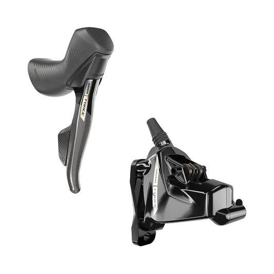 SRAM Force AXS HRD eTap Shift/Brake Lever Hydraulic Disc Brake Caliper - Right/Rear Flat Mount 20mm Offset Iridescent Gray/Blk D2 Hydraulic Brake/Shift Lever Drop Bar SRAM   