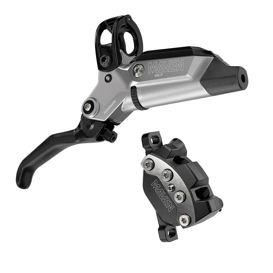 SRAM Maven Ultimate Stealth Disc Brake Lever - Front Post Mount 4-Piston Carbon Lever Titanium Hardware BLK/Silver A1 Disc Brake & Lever SRAM   