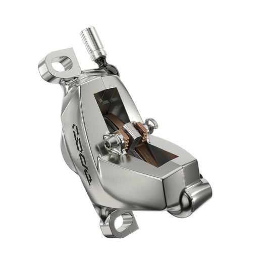 SRAM Code Ultimate Stealth Disc Brake Caliper Assembly - Front/Rear Post Mount 4-Piston Silver C1 Disc Brake Calipers SRAM   