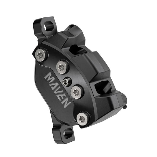 SRAM Maven Silver Disc Brake Caliper Assembly - Front/Rear Post Mount 4-Piston BLK A1 Disc Brake Calipers SRAM   