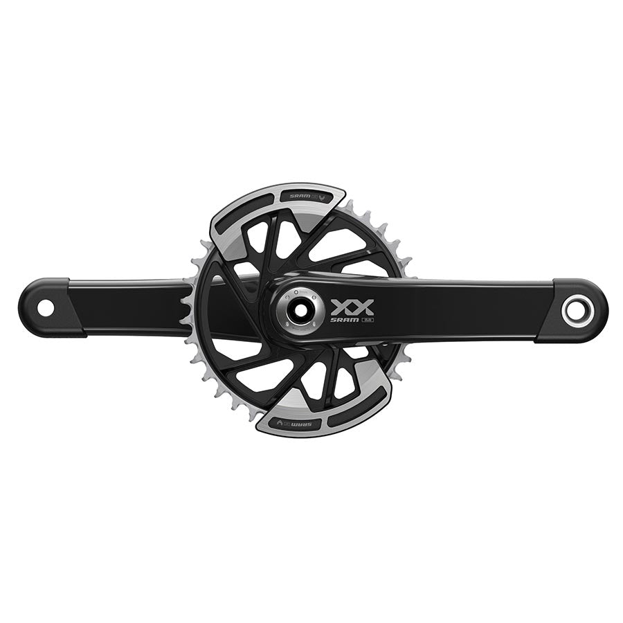 SRAM XX Eagle T-Type Wide Crankset - 165mm 12-Speed 32t Chainring Direct Mount 2-Guards DUB Spindle Interface BLK Cranksets and Arms SRAM   