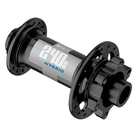 DT Swiss 240 Hybrid Front Hub - 15 x 110mm Center-Lock Black 32H Front Hub DT Swiss   