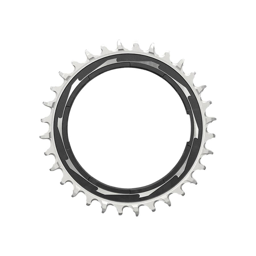 SRAM XX SL Eagle T-Type Thread Mount Chainring - 32t 12-Speed Thread Mount  For XX SL PM Spider 0mm Offset Aluminum BLK/Silver Chainrings SRAM   