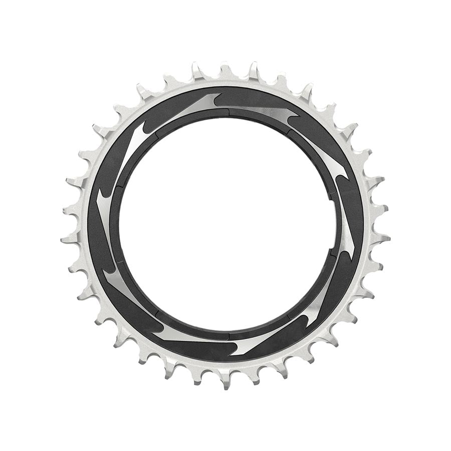 SRAM XX SL Eagle T-Type Thread Mount Chainring - 34t 12-Speed Thread Mount  For XX SL PM Spider 0mm Offset Aluminum BLK/Silver Chainrings SRAM   