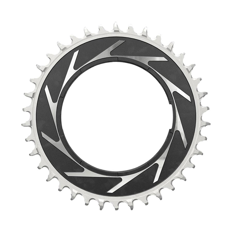 SRAM XX SL Eagle T-Type Thread Mount Chainring - 38t 12-Speed Thread Mount  For XX SL PM Spider 0mm Offset Aluminum BLK/Silver Chainrings SRAM   