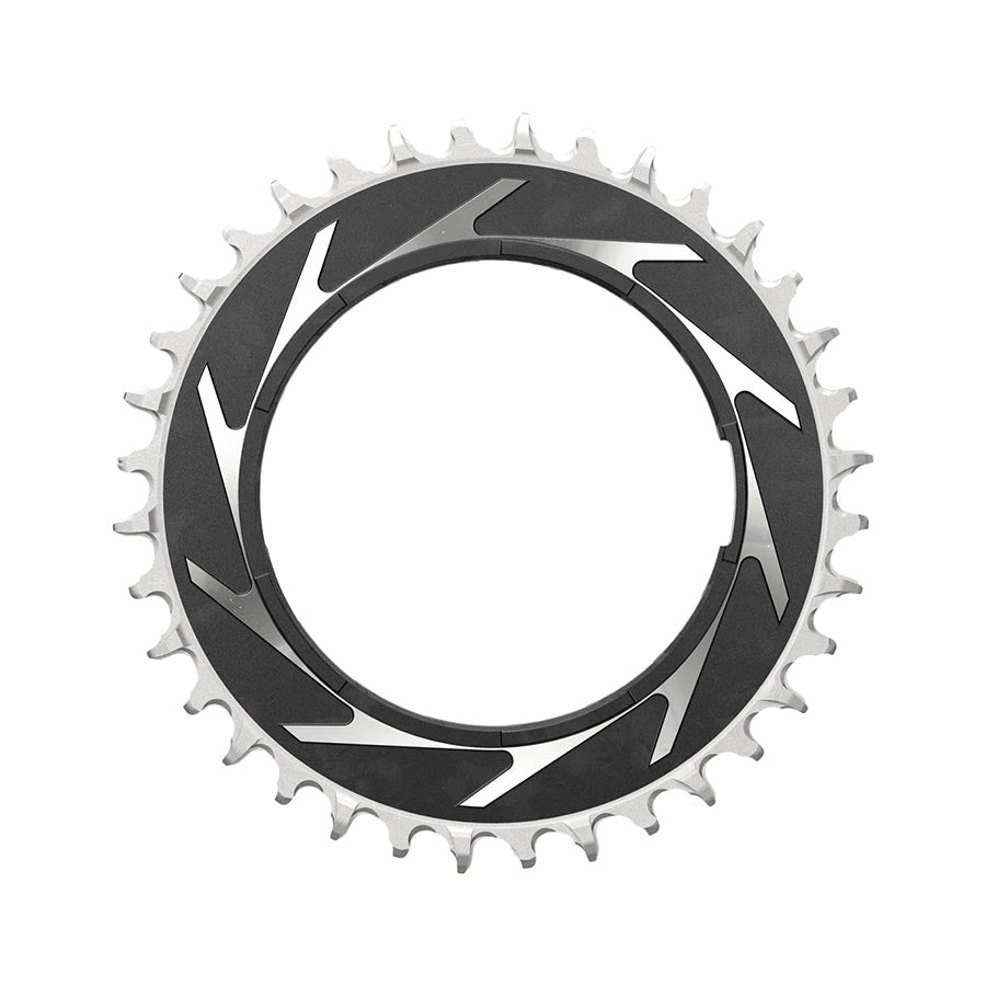 SRAM XX SL Eagle T-Type Thread Mount Chainring - 36t 12-Speed Thread Mount  For XX SL PM Spider 3mm Offset Aluminum BLK/Silver Chainrings SRAM   