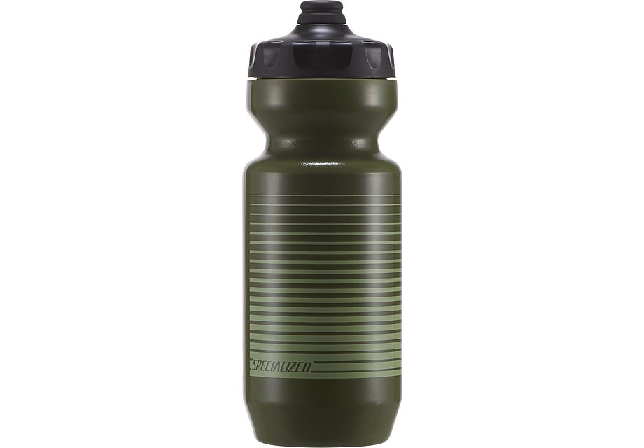 Specialized 22 oz fixy ea bottle linear stripe moss green 22 oz Water Bottles Specialized   