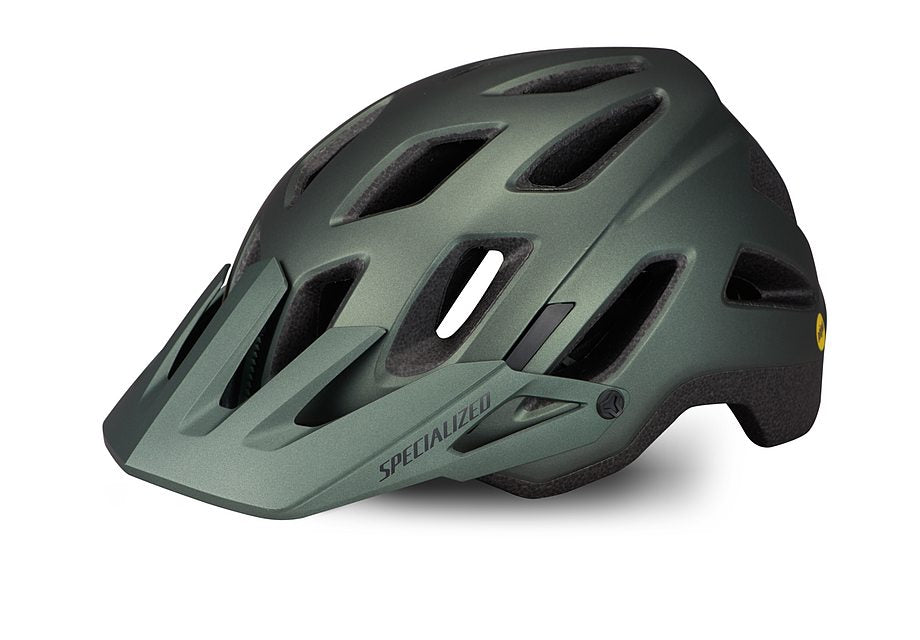 Specialized ambush comp angi mips helmet satin oak green metallic m Helmets Specialized   