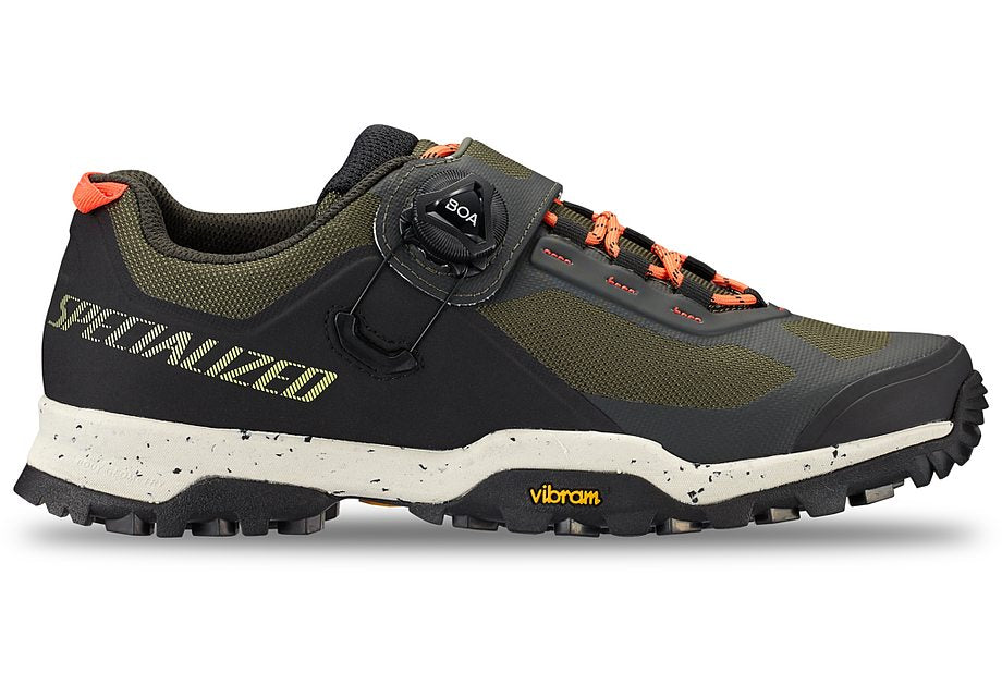 Specialized rime 2.0 shoe dark moss green/limestone/cactus bloom 41.5 Shoes and Insoles Specialized   