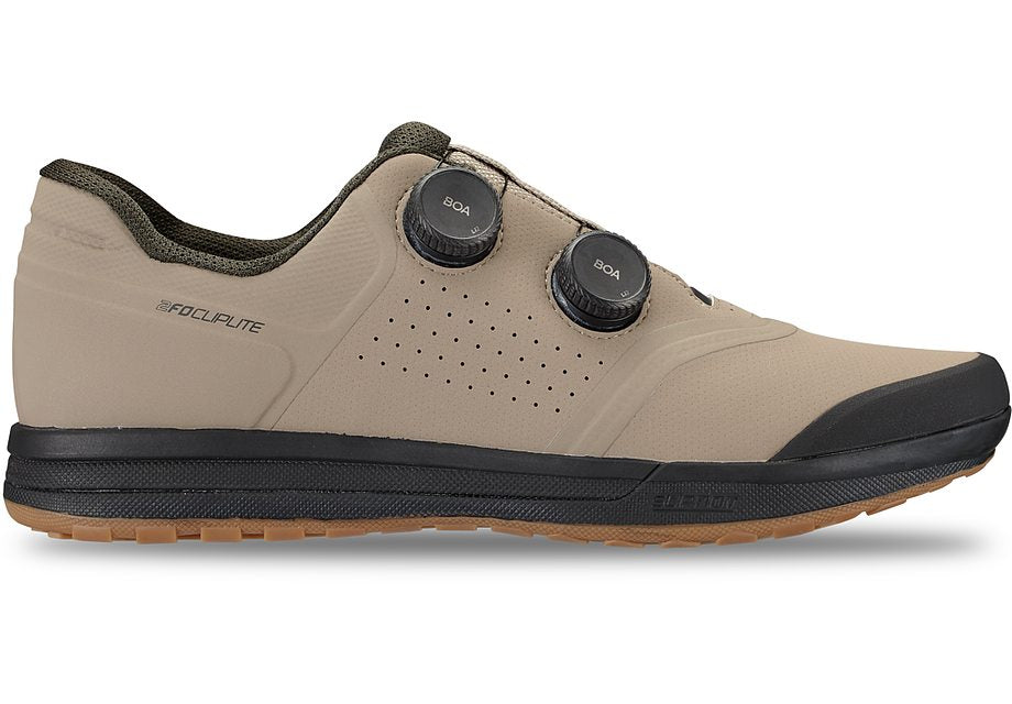 Specialized 2fo cliplite shoe taupe/dark moss green 36 Shoes and Insoles Specialized   