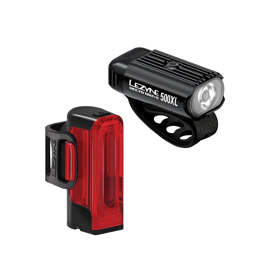 Lezyne Hecto Drive 500Xl and Strip Drive 300+ Headlight  and Taillight Set Lights Lezyne   