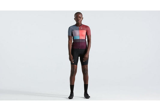 Specialized sl+ logo stripe jersey ss wmn vivid coral xs Jerseys Specialized   