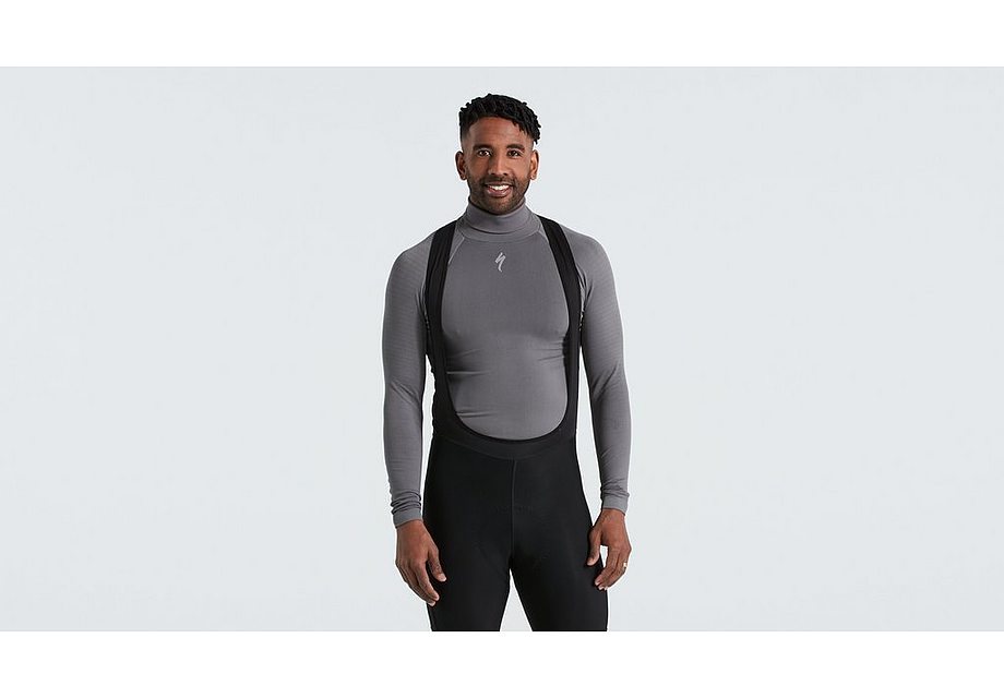 Specialized seamless roll neck baselayer ls men grey s/m Base Layers Specialized   
