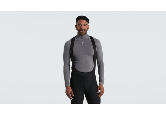 Specialized seamless roll neck baselayer ls men grey l/xl Base Layers Specialized   