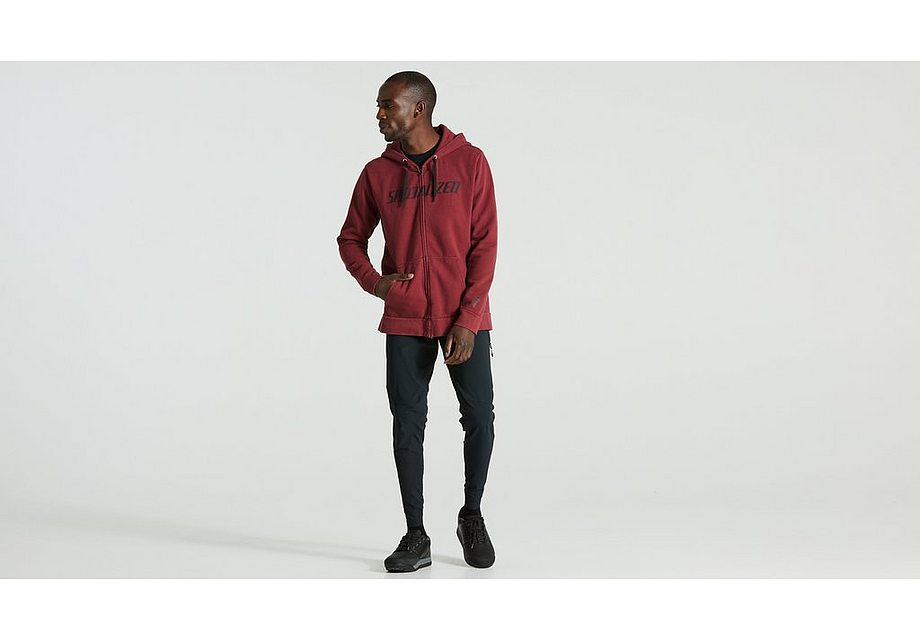 Specialized legacy wordmark zip-up hoodie men maroon xs Hoodies and Sweatshirts Specialized   