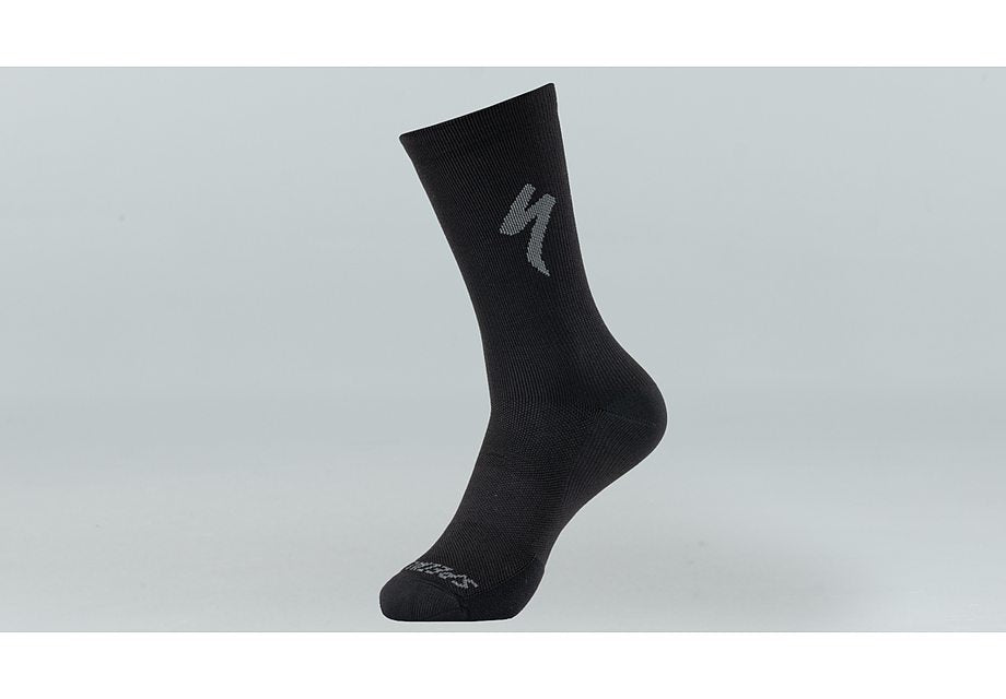 Specialized soft air tall logo sock black s Socks Specialized   