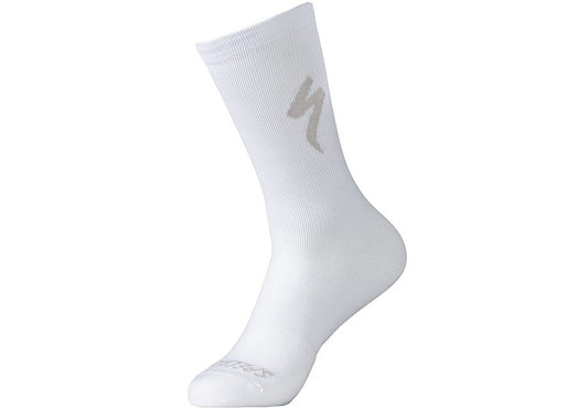 Specialized soft air tall logo sock white l Socks Specialized   