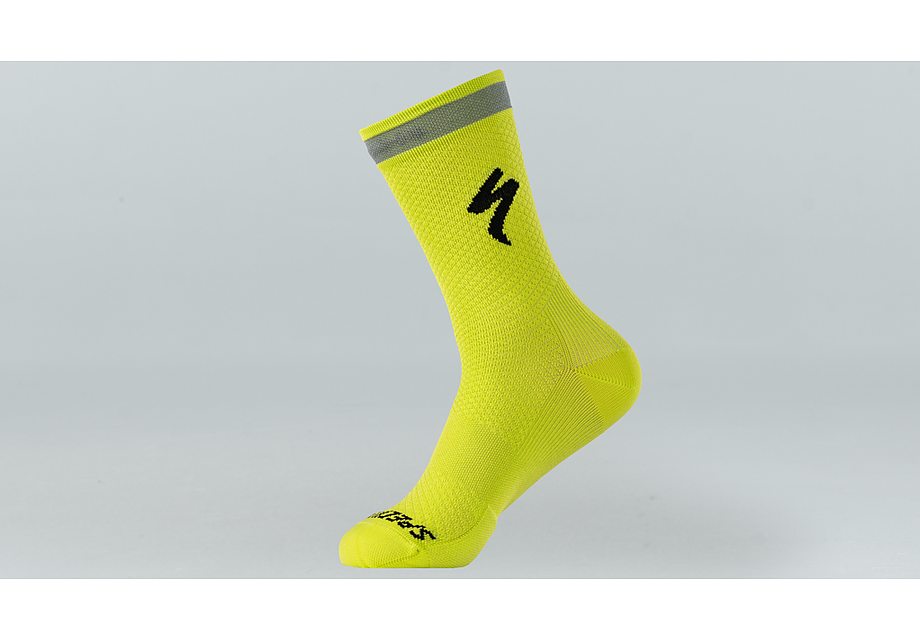 Specialized soft air reflective tall sock hyper green m Socks Specialized   