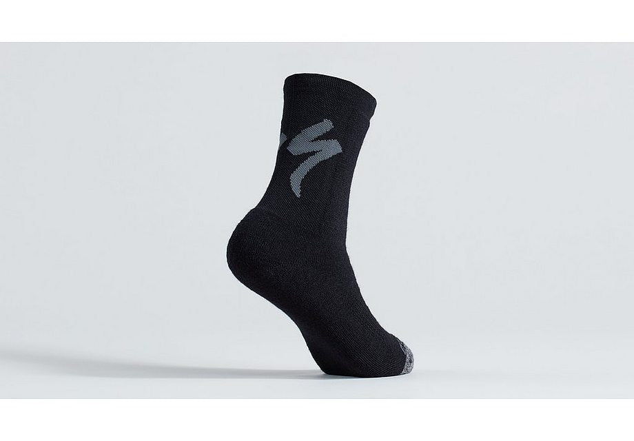 Specialized merino deep winter tall logo sock black m Socks Specialized   