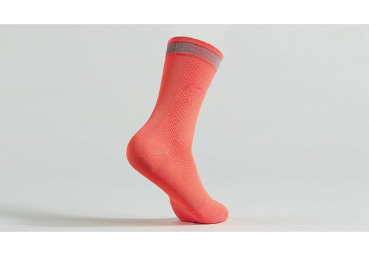 Specialized soft air reflective tall sock vivid coral l Socks Specialized   