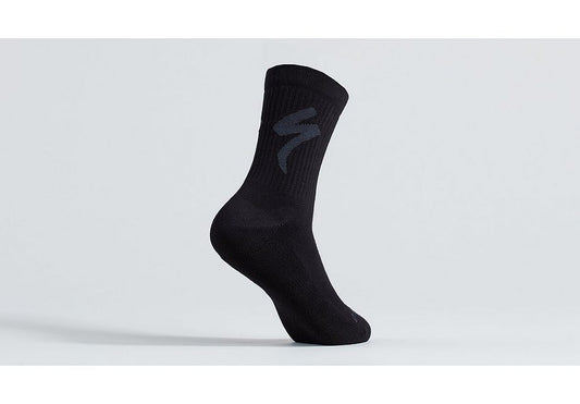 Specialized cotton tall logo sock black m Socks Specialized   