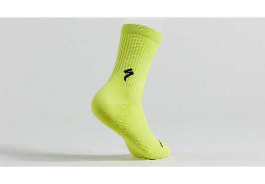 Specialized cotton tall sock hyper green m Socks Specialized   