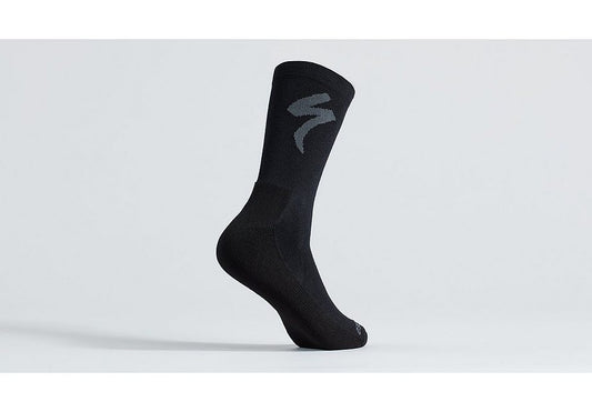 Specialized primaloft lightweight tall logo sock black m Socks Specialized   